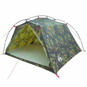 vidaXL Namiot tunelowy 4-osobowy Moro Polyester 185T z powłoką PU