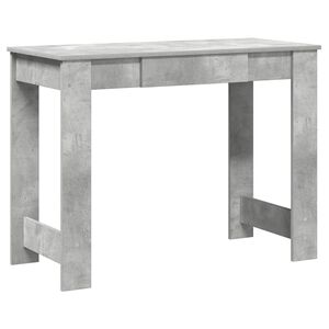 vidaXL Biurko, szarość betonu, 100x45x75 cm, materiał drewnopochodny