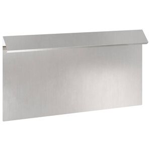 vidaXL Ogrodzenie ślimakowe 50 x 3,5 x 25 cm Stal nierdzewna srebrny