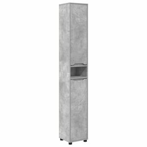 vidaXL Szafka Łazienkowa Betonowy szary 30,5 x 30 x 195 cm