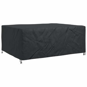 vidaXL Pokrowiec na meble Gładki Czarny 220 x 190 x 85 cm 210D