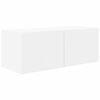 vidaXL Zestaw szafki pod telewizor na ścianę 4 pcs Biały