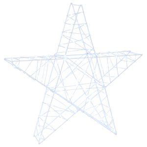 vidaXL Gwiazda świąteczna 3D 120 LED Zimna biel 55 x 53,5 x 10 cm