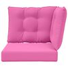 vidaXL Poduszka do sofy na zewnątrz 3 pcs R&oacute;żowy Poliester