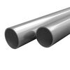 vidaXL Rury ze stali nierdzewnej, 2 szt., okrągłe, V2A, 2 m, &Oslash;42x1,8mm
