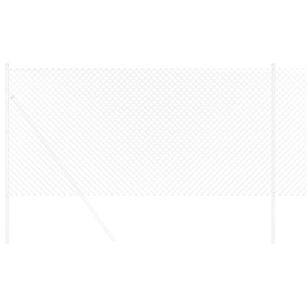 vidaXL Ogrodzenie łańcuchowe Srebrny 10 x 1 m Stal galwanizowana