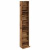 vidaXL Kabinet na płyty CD Stare drewno 33 x 23,5 x 175 cm