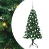 vidaXL Rogowa Sztuczna Choinka z podstawą Zielony 150 cm PVC i Metal