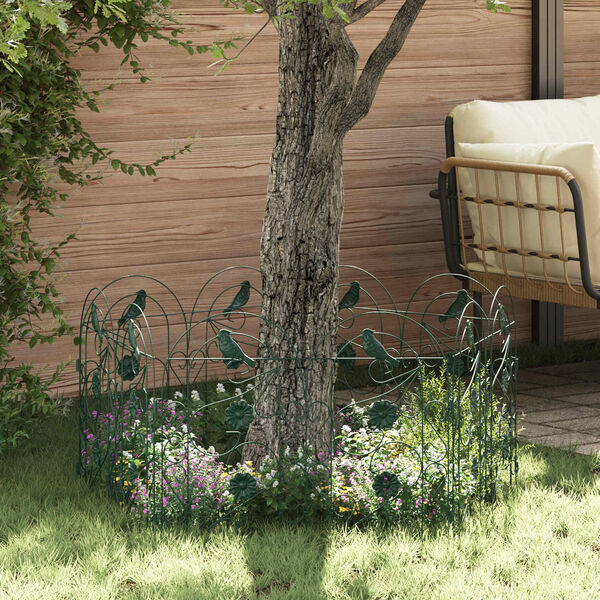 vidaXL Ogrodzenie Ogrodowe Krata Zielony 308,5 x 54,5 x 0,3 cm