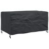 vidaXL Pokrowiec na meble Gładki Czarny 160 x 100 x 70 cm 600D