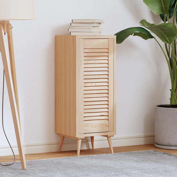 vidaXL Drzwi szafkowe z żaluzją 69x29,5 cm lite drewno sosnowe