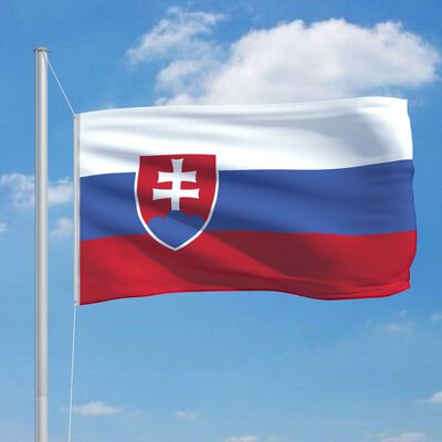 vidaXL Flaga Słowacji z aluminiowym masztem, 6,2 m