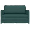 vidaXL Sofa Bed 110cm Ciemna zieleń tkanina