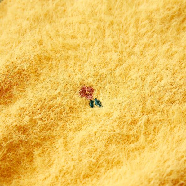 Sweter dziecięcy z dzianiny, ochra, 92