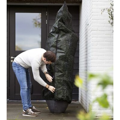 Capi Pokrowiec na rośliny, duży, 150x250 cm, czarno-zielony nadruk
