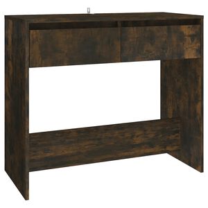 vidaXL Stolik konsolowy, przydymiony dąb, 89x41x76,5 cm