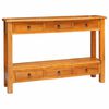 vidaXL Konsola Naturalny 115 x 32 x 76 cm Lite drewno mahoniowe