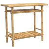 vidaXL Stolik konsolowy, 90x37x75 cm, bambusowy