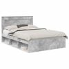 vidaXL Ramka ł&oacute;żka Betonowy 160 x 200 cm Lite drewno sosnowe