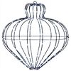 vidaXL Świąteczny szpic na lampkę 192 LED Zimna biel śr. 40 x 40 cm