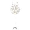 vidaXL Choinka świąteczna LED Czarny 210 cm Stal 180 LED