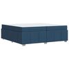 vidaXL Ramka ł&oacute;żka z materacem Niebieski 200 x 200 cm tkanina