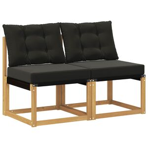 vidaXL 2 szt. Środkowa sofa ogrodowa Biały