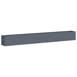 vidaXL Donica, antracytowa, 360x40x40 cm, stal walcowana na zimno