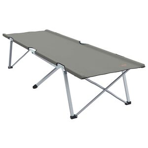 vidaXL Składane Ł&oacute;żko Kempingowe Szary 194 x 62,5 x 42,5 cm