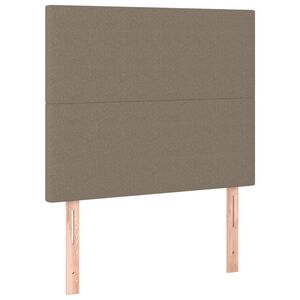 vidaXL Zagł&oacute;wek taupe 90x5x118/128 cm materiał