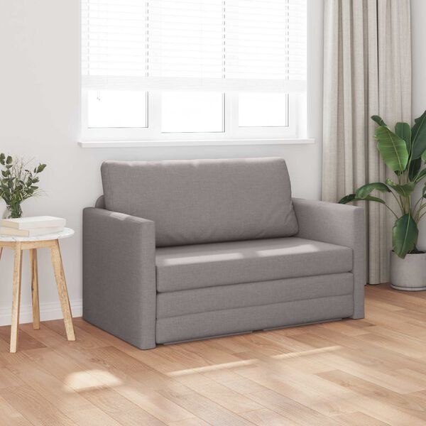 vidaXL Sofa Bed 110cm Ciemnoszary tkanina