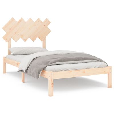 vidaXL Rama łóżka, lite drewno, 100 x 200 cm