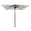 vidaXL 3-poziomowy parasol na aluminiowym słupku, piaskowy, 2,5x2,5 m