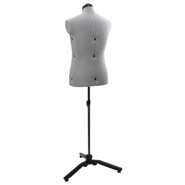 vidaXL Kobieca Regulowana Forma Sukienki Szary 37.5-45.5 cali tkanina