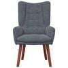 vidaXL fotel Ciemnoszary 63 x 67 x 94 cm Aksamit