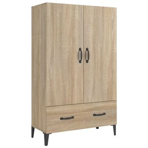 vidaXL Wysoka szafka, dąb sonoma 70x31x115 cm, materiał drewnopochodny