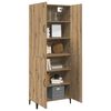 vidaXL Highboard 2 pcs Dąb rzemieślniczy Materiał drewnopochodny
