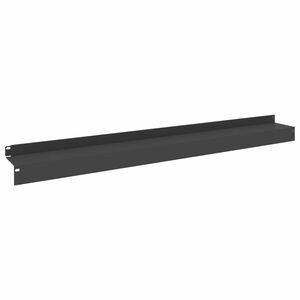 vidaXL Krawężnik do trawnika 10 szt. 100 x 10 x 8 cm Stal Czarny