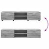 vidaXL Zestaw szafek RTV z p&oacute;łką Szary Sonoma Materiał drewnopochodny