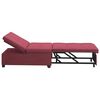 vidaXL Rozkładana sofa Czerwone wino 194 x 50 x 82 cm tkanina