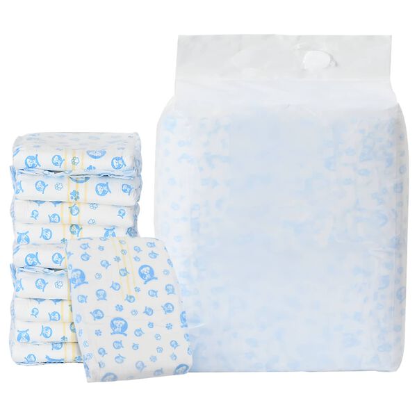 vidaXL Jednorazowy Pampers dla Ps&oacute;w Samc&oacute;w 50 pcs Biały L