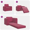 vidaXL Sofa Bed Czerwone wino 98 x 71 x 83 cm Aksamit