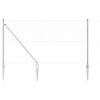 vidaXL Słupek ogrodzeniowy. Srebrny 50 x 1 m (siatka 25 mm) Stal