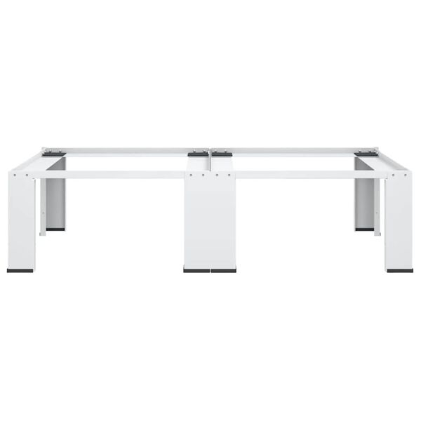 vidaXL Podw&oacute;jny podest pod pralkę i suszarkę, biały