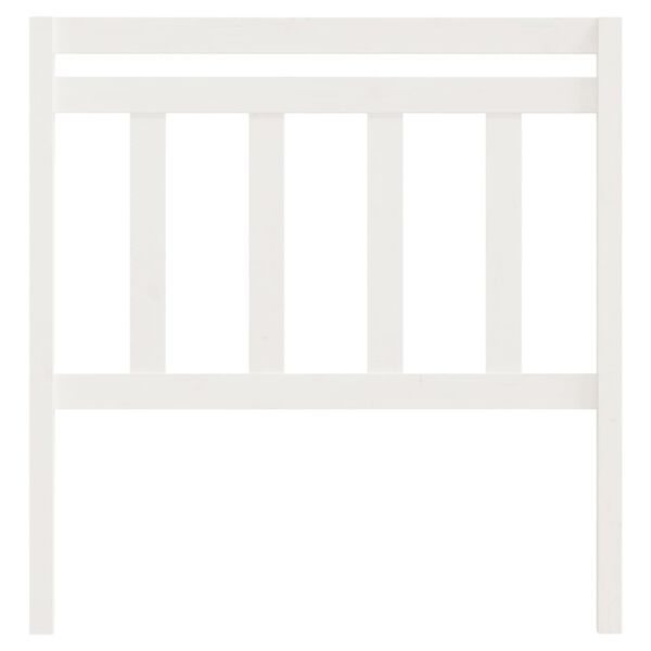 vidaXL Wezgłowie ł&oacute;żka, białe, 106x4x100 cm, lite drewno sosnowe