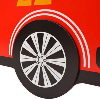 vidaXL Łóżko dziecięce wóz strażacki, 200x90 cm, czerwony