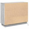 vidaXL Komoda LED Szary Sonoma 90 x 32 x 75 cm Materiał drewnopochodny