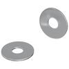 vidaXL Podkładki 2 szt. Srebrny 18 x 18 x 1,2 mm Żelazo