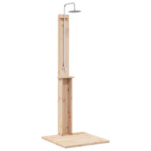 vidaXL Prysznic na zewnątrz Naturalny 75 x 76 x 217 cm