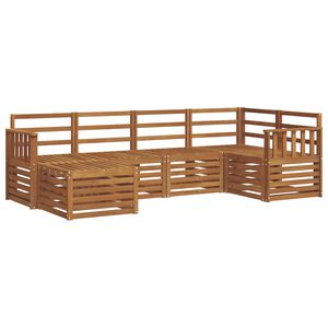 vidaXL Zestaw sofy narożnej 6 pcs Naturalny